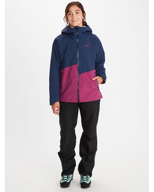 Marmot Women's Evodry Clouds Rest Jacket in Black (Red) - Lyst