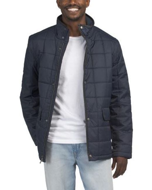 MARSHALLS Blue Quilted Barn Jacket For
