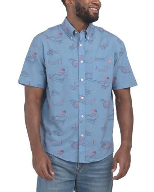 MARSHALLS Blue Ameri-Cookin Kona Top For