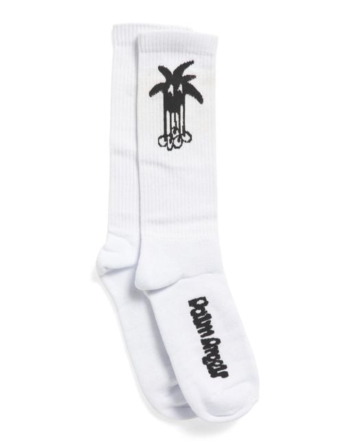 MARSHALLS White Monogram Socks For for men