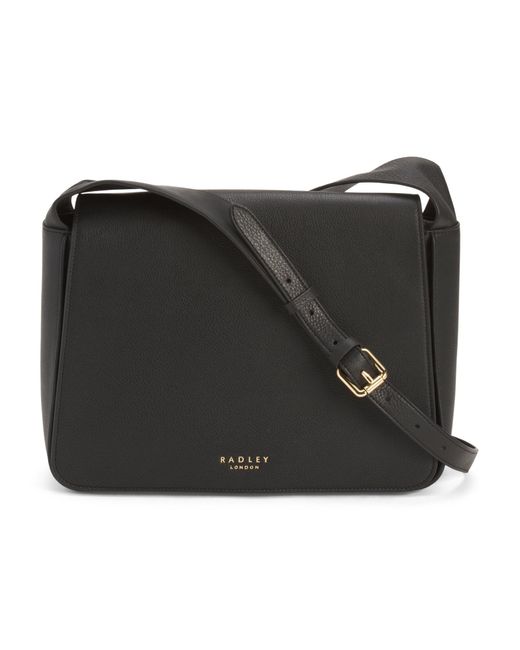Marshalls Leather Westwell Lane Large Flap Over Crossbody For in Black ...