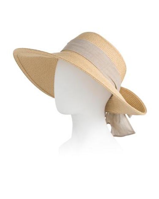 MARSHALLS White Ultrabraid Fold Back Bow Sun Hat For