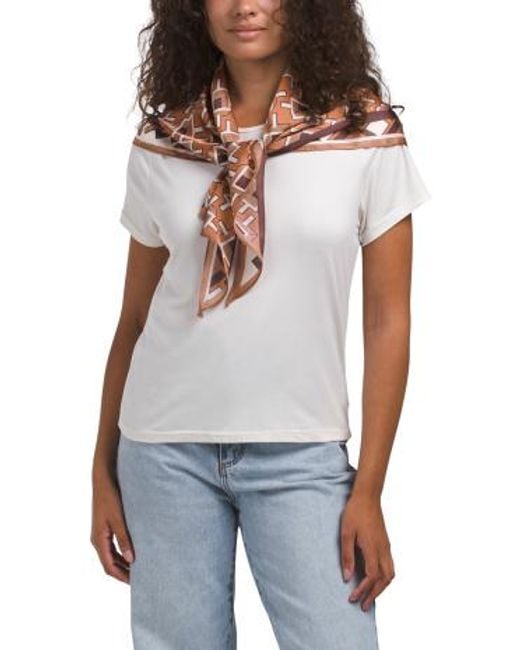MARSHALLS White Triangle Scarf For