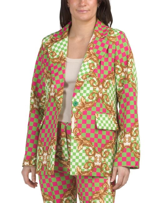 MARSHALLS Multicolor Checkered Blazer For