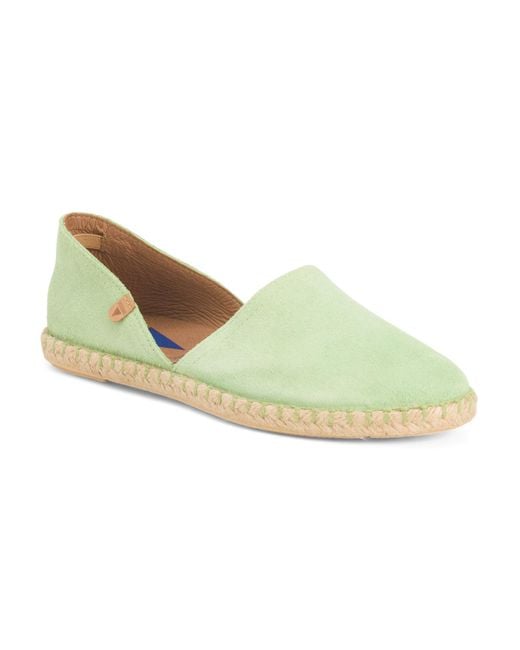 MARSHALLS Green Suede Flat Shoes For