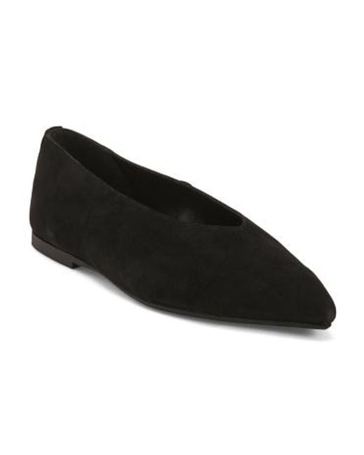 MARSHALLS Black Suede Pointy Toe Shoes For