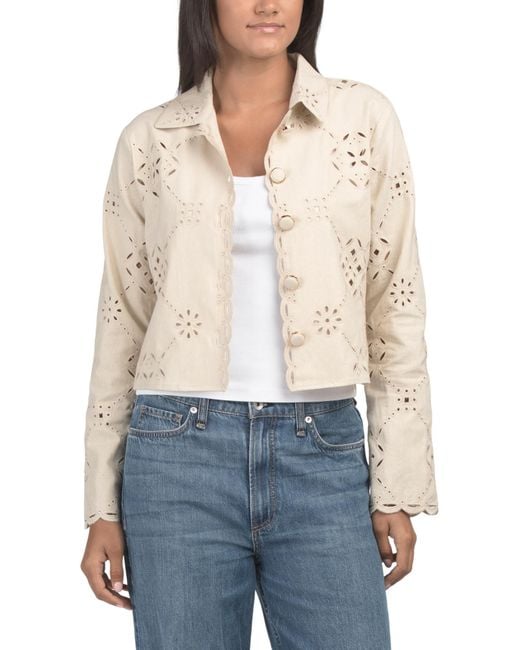 MARSHALLS White Linen Blend Jacket
