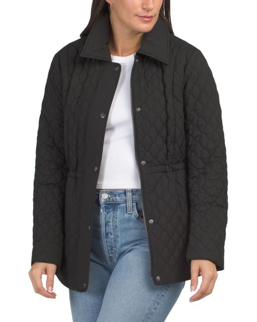 MARSHALLS Black Quilted Jacket For