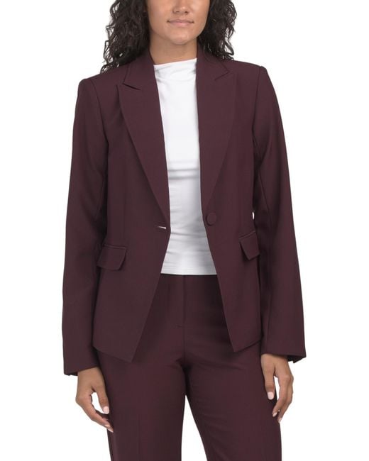 MARSHALLS Purple Blazer Jacket For
