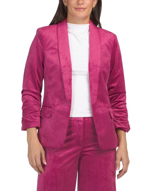 MARSHALLS Red Front Hook Blazer For