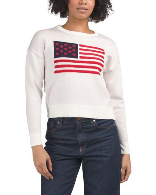 MARSHALLS White Flag Sweater For