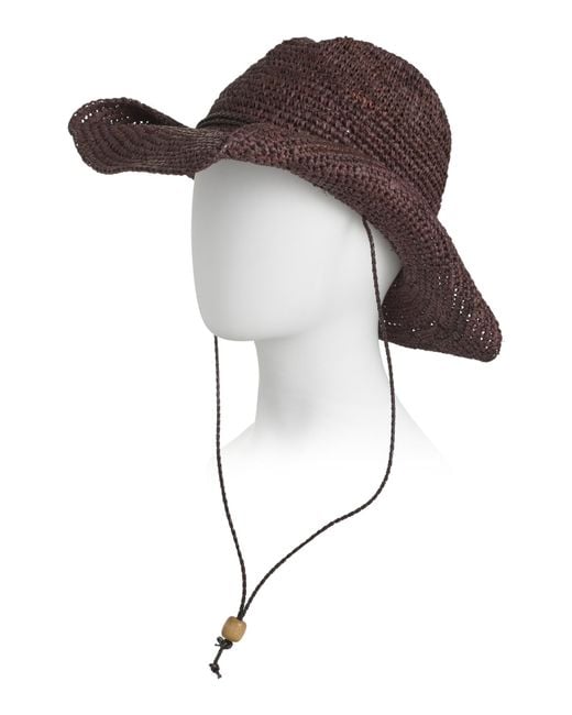 MARSHALLS Brown Raffia Cowboy Hat For
