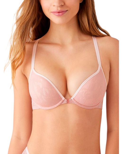 MARSHALLS Brown Shadow Scene Push Up Bra For