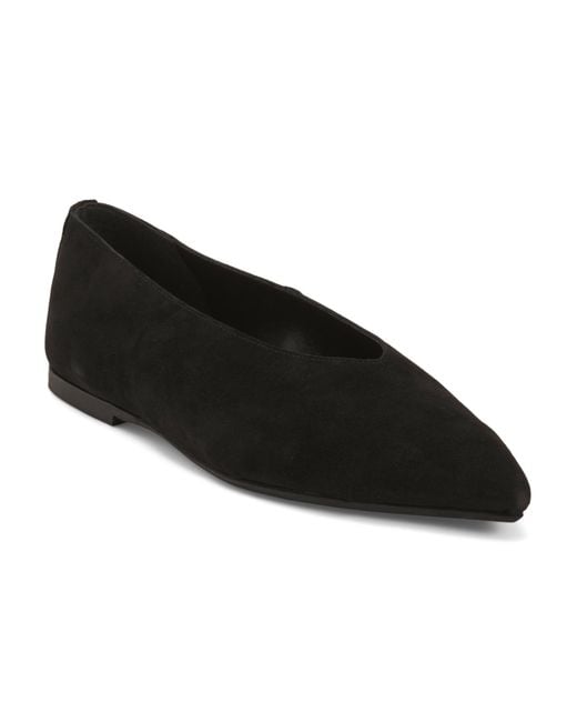 MARSHALLS Black Suede Pointy Toe Shoes For