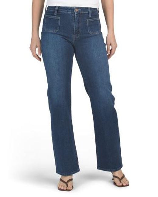 Marshalls Patch Pocket Fly Front Denim Pants For in Blue | Lyst