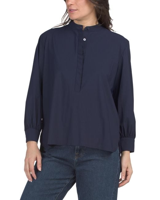 MARSHALLS Blue Candace Top For