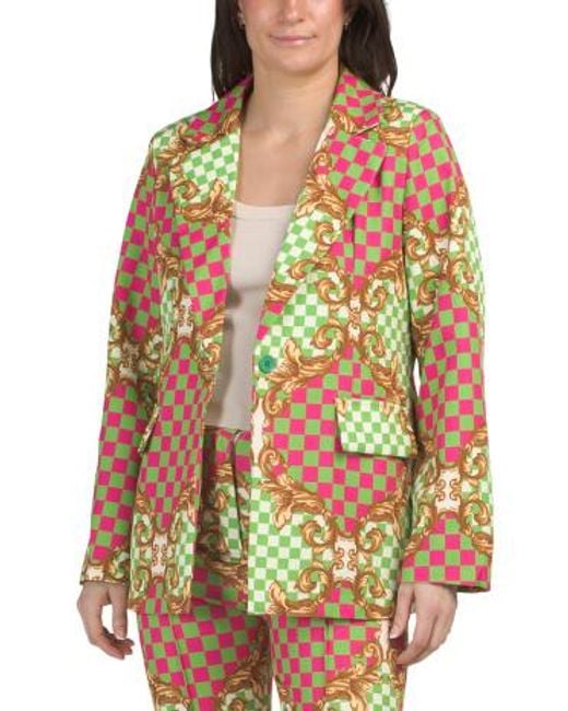 MARSHALLS Multicolor Checkered Blazer For