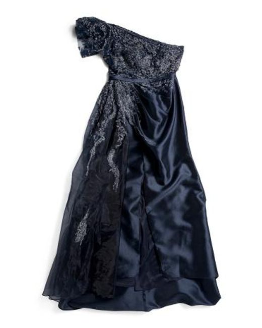 blue and white dress women's Wedtrend Women White Blue Flower Bridesmaid Dress A Line Spaghetti Straps  Pleated Long Wedding Guest Dress  WEDTREND