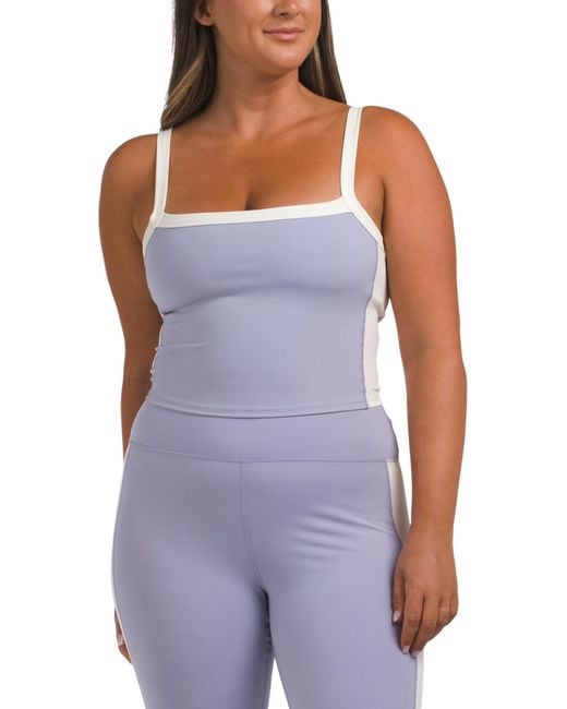 MARSHALLS Purple Sidelines Top For