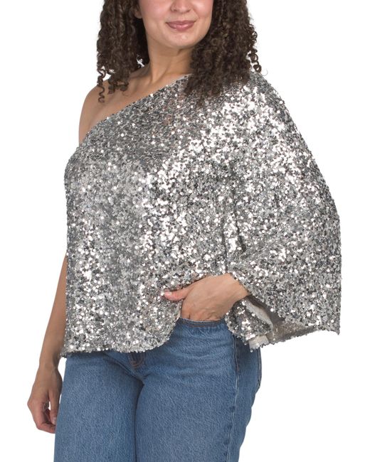MARSHALLS Gray Morgan Top For