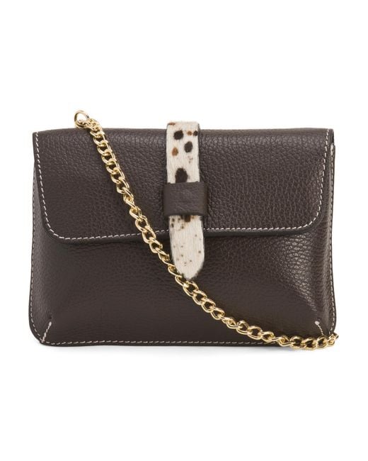 MARSHALLS Metallic Leather Pouch With Tab For
