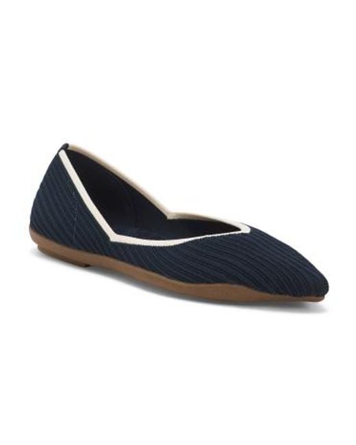 MARSHALLS Blue Dev Knit Flats For
