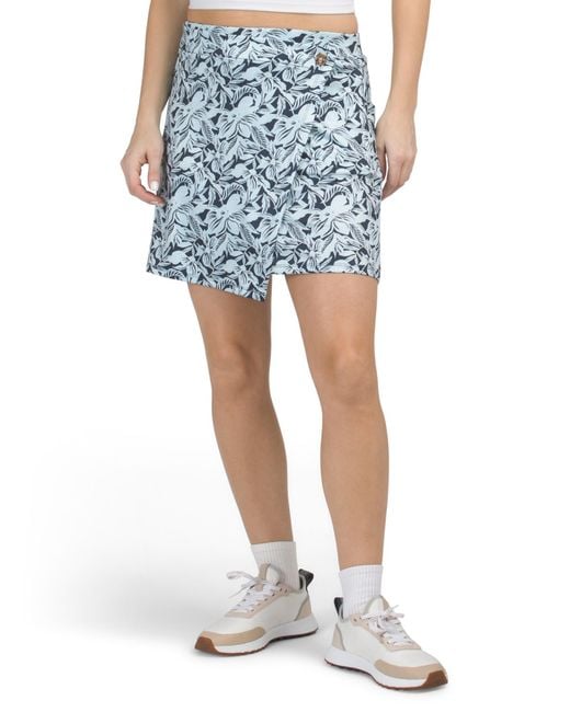 MARSHALLS Blue Pull On Wrap Front Skort For