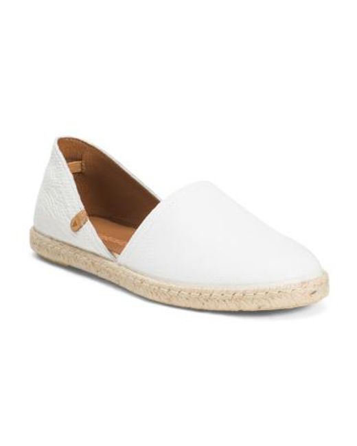 MARSHALLS White Leather Flat Shoes For