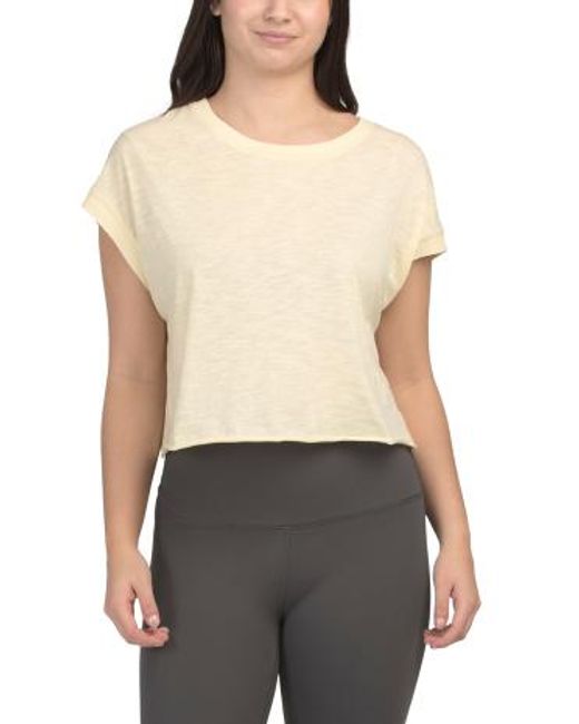 MARSHALLS Gray Cross Back Top For