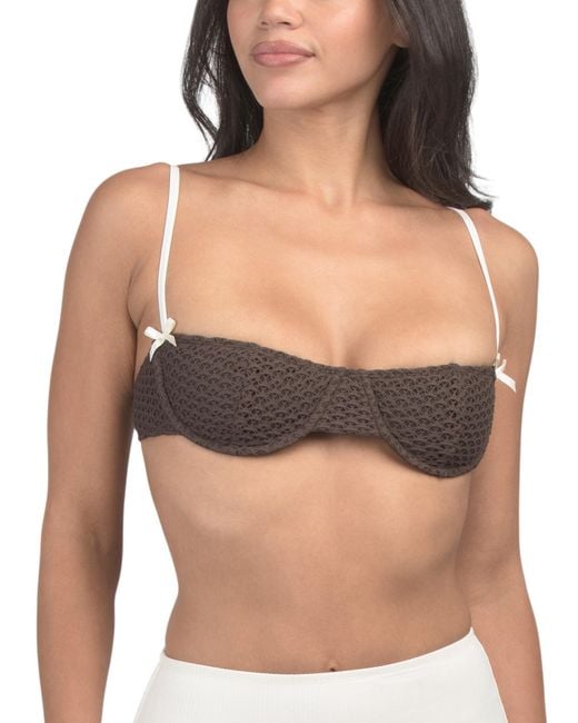 MARSHALLS Black Declan Bikini Top For