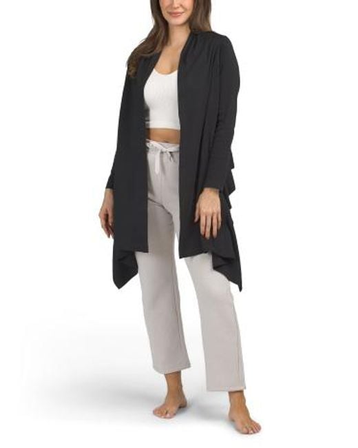 MARSHALLS Black Lounge Wrap Top For