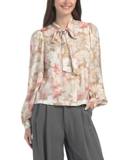 MARSHALLS Gray Mackenzie Blouse For