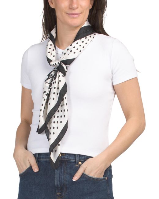 MARSHALLS White Matt Square Scarf