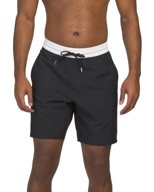 MARSHALLS Blue Jones Swim Trunks For for men
