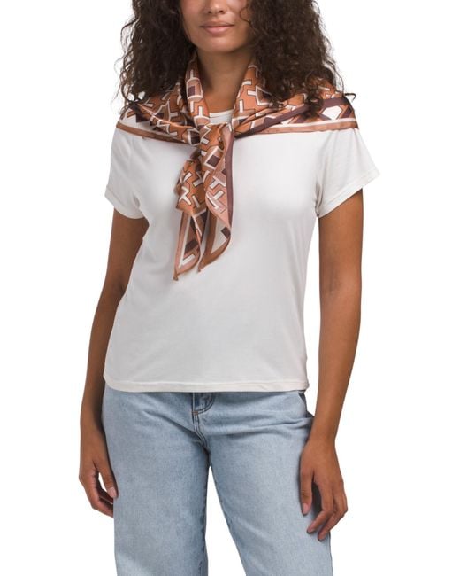 MARSHALLS White Triangle Scarf For