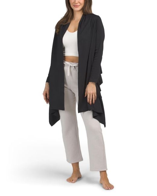 MARSHALLS Black Lounge Wrap Top For