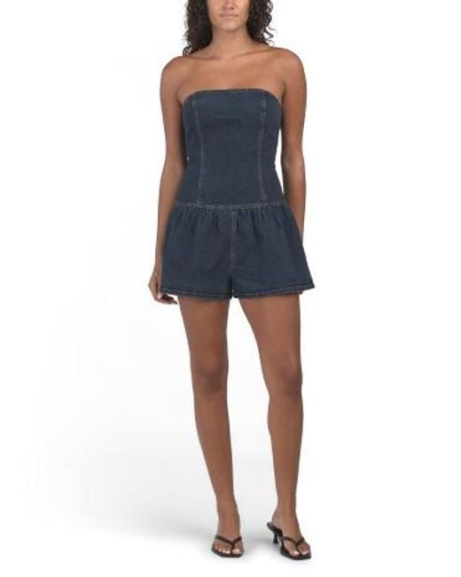 MARSHALLS Blue Denim Romper For