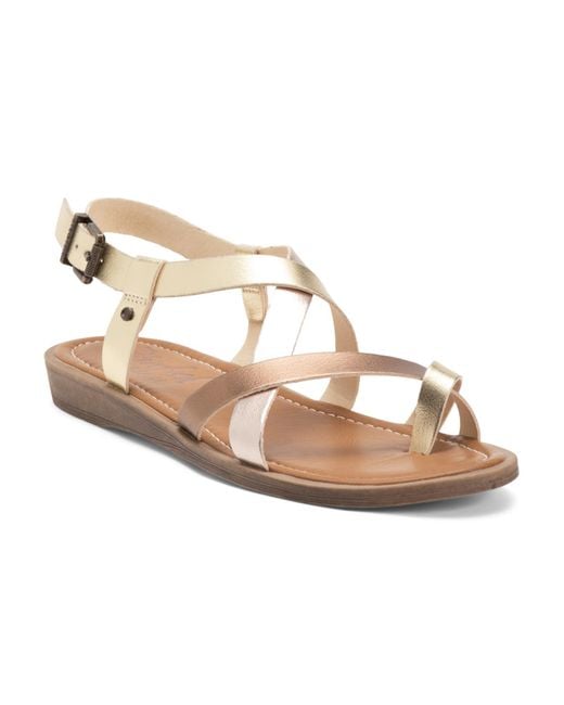MARSHALLS Metallic Devon Sandals For