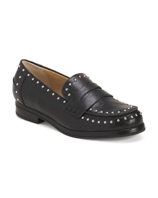 MARSHALLS Black Basile Studded Loafers For