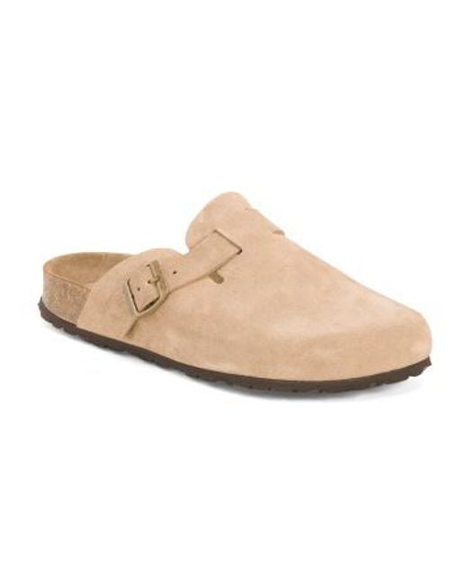 MARSHALLS White Suede Clogs For for men