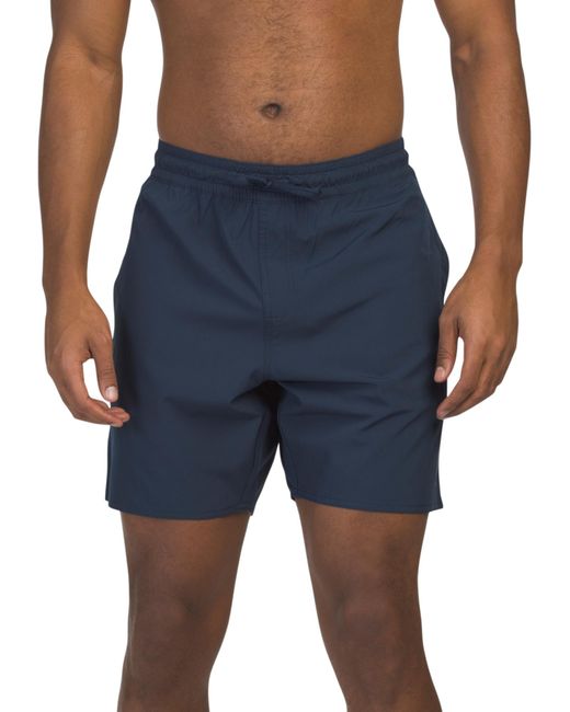 MARSHALLS Blue Manic Solid Swim Trunks For for men