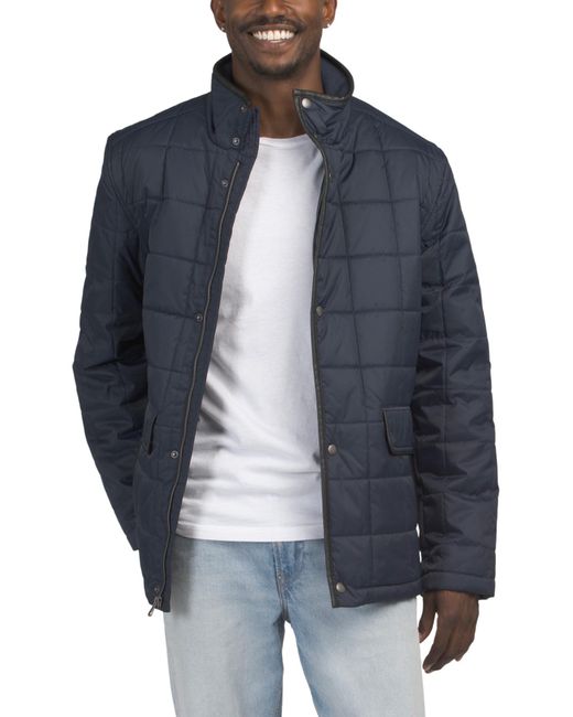 MARSHALLS Blue Quilted Barn Jacket For
