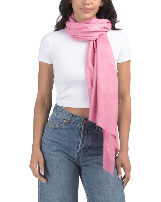MARSHALLS Blue Embossed Scarf For