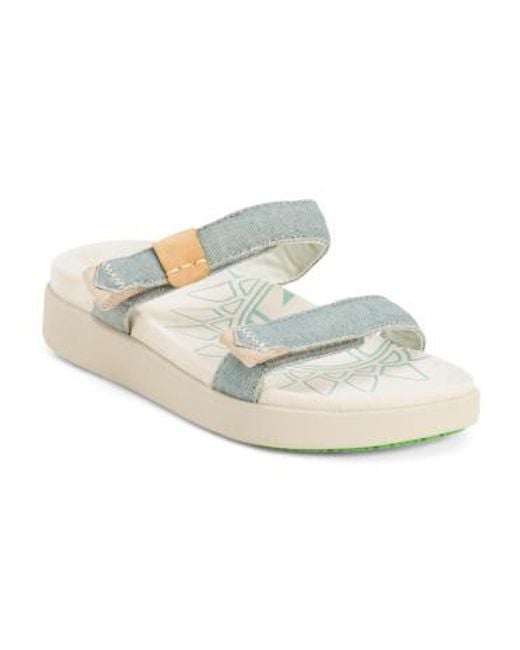 MARSHALLS White Kae Slide Sandals For