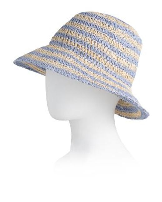 MARSHALLS White Striped Bucket Hat