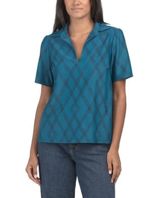 MARSHALLS Blue Imogene Top For