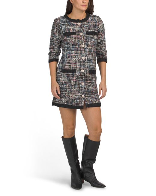 MARSHALLS Gray Mini Shift Dress For