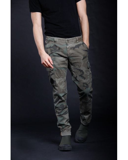 Mason's Chile Man Cargo Pants In Camouflage Cotton Limited Edition ...