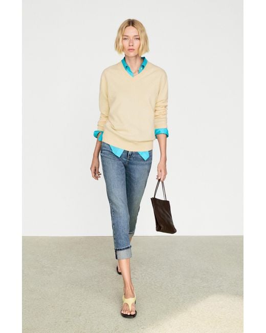 MASSIMO DUTTI Multicolor 100% Cashmere Knit Sweater