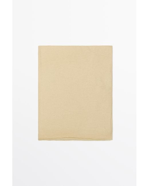 MASSIMO DUTTI Natural 100% Cashmere Scarf
